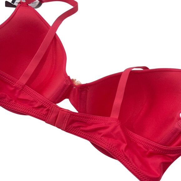 Maidenform Womens One Fab Fit T-Shirt Bra 36B Hot Pink Underwire Lightly Lined - Picture 8 of 10